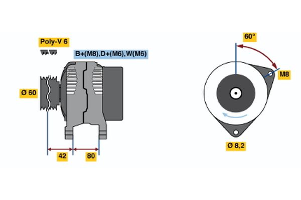 BOSCH Generátor 0986036690_BOSCH