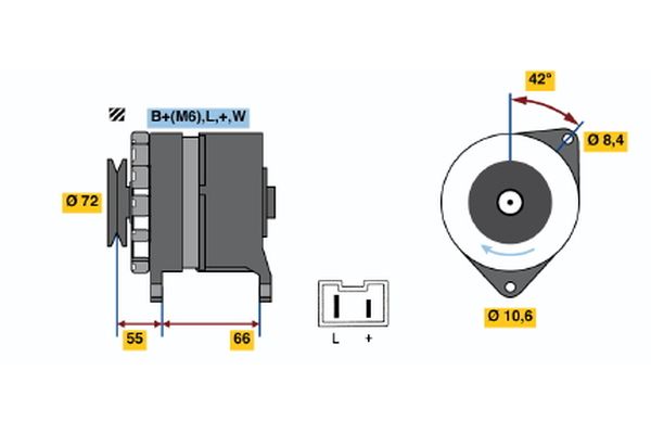 BOSCH Generátor 0986036711_BOSCH