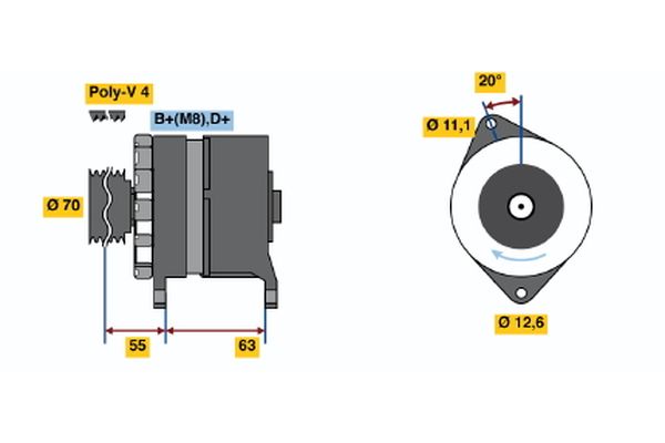 BOSCH Generátor 0986036780_BOSCH