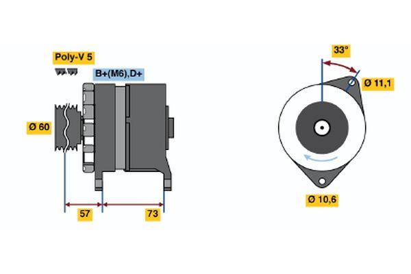 BOSCH Generátor 0986037130_BOSCH