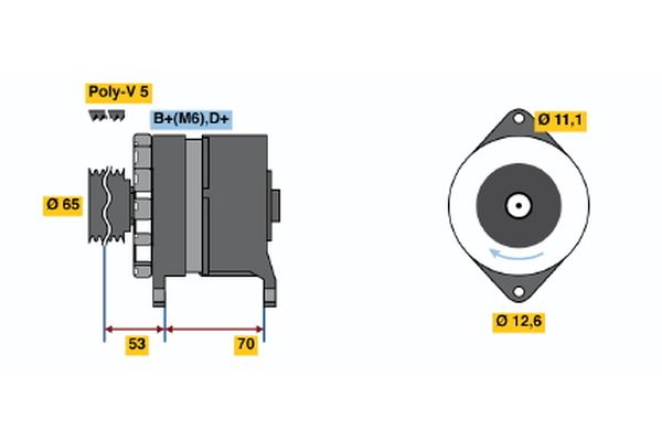 BOSCH Generátor 0986037150_BOSCH