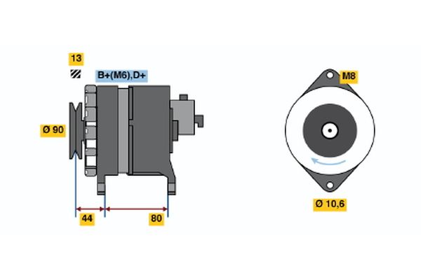 BOSCH Generátor 0986037210_BOSCH