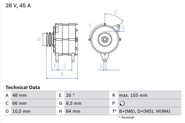 BOSCH Generátor 0986037221_BOSCH