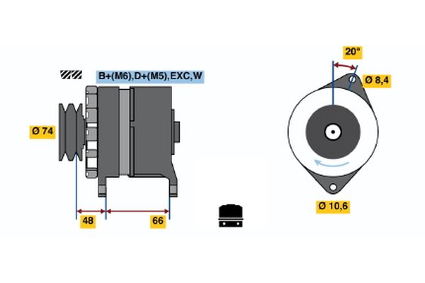 BOSCH Generátor 0986037241_BOSCH