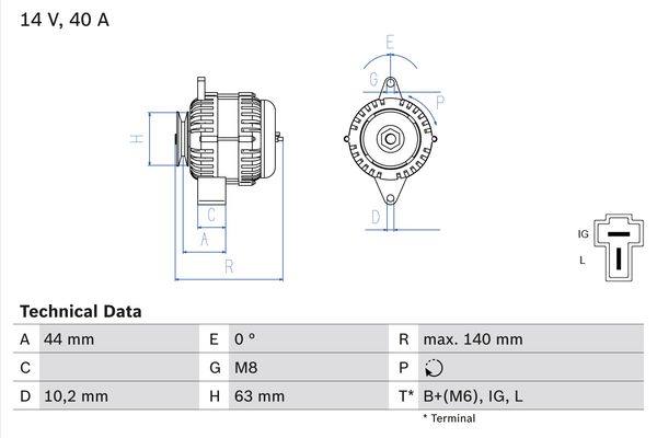 BOSCH Generátor 0986037271_BOSCH