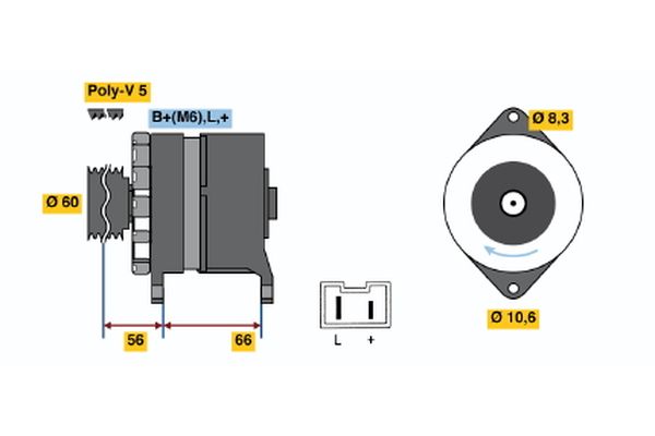 BOSCH Generátor 0986037291_BOSCH