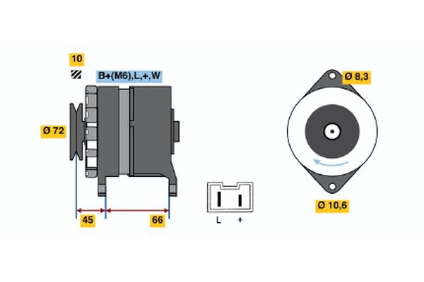 BOSCH Generátor 0986037301_BOSCH