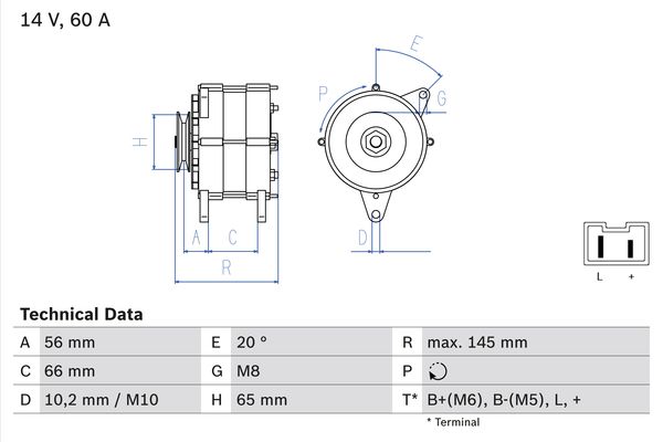 BOSCH Generátor 0986037321_BOSCH