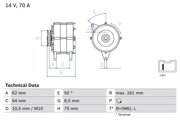 BOSCH Generátor 0986037791_BOSCH