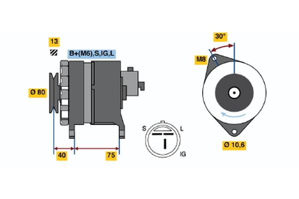 BOSCH Generátor 0986037811_BOSCH