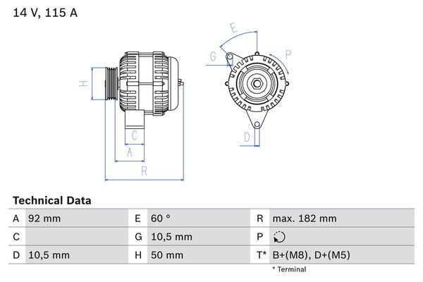 BOSCH Generátor 0986037990_BOSCH