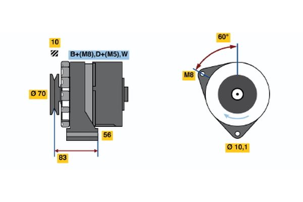 BOSCH Generátor 0986038100_BOSCH