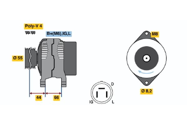 BOSCH Generátor 0986038151_BOSCH