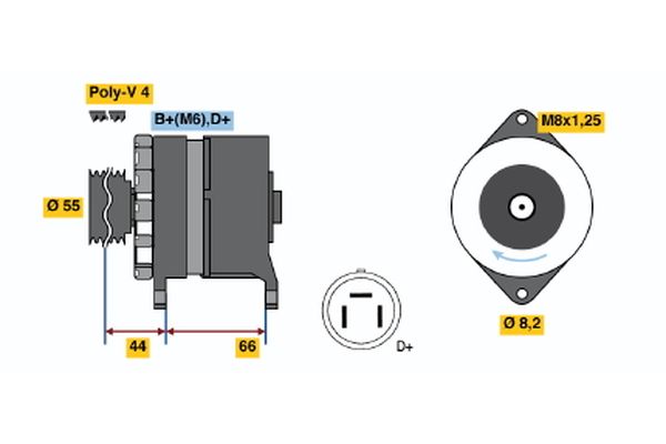 BOSCH Generátor 0986038220_BOSCH