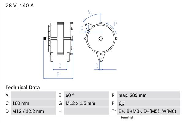 BOSCH Generátor 0986038290_BOSCH