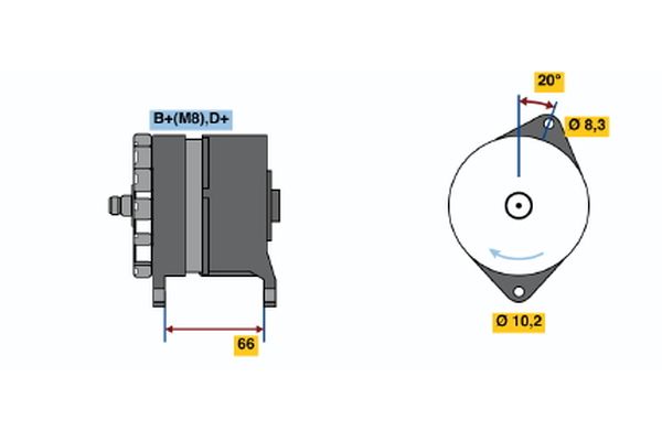 BOSCH Generátor 0986038351_BOSCH