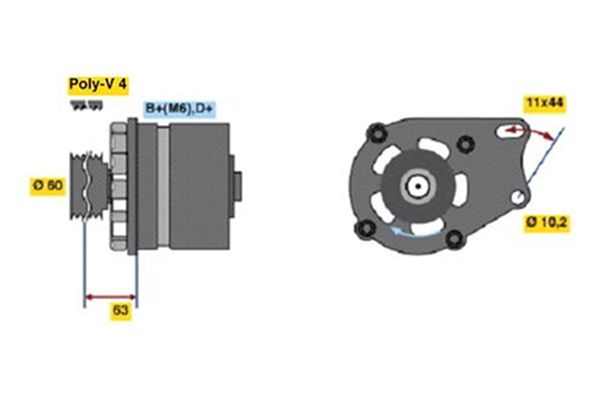 BOSCH Generátor 0986038621_BOSCH