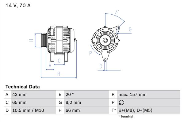 BOSCH Generátor 0986038740_BOSCH