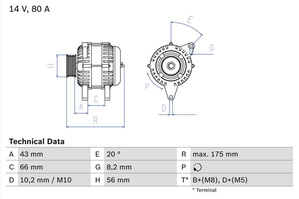 BOSCH Generátor 0986038781_BOSCH