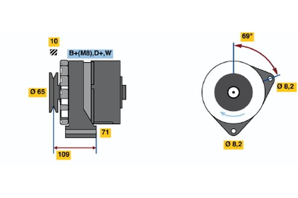 BOSCH Generátor 0986039120_BOSCH