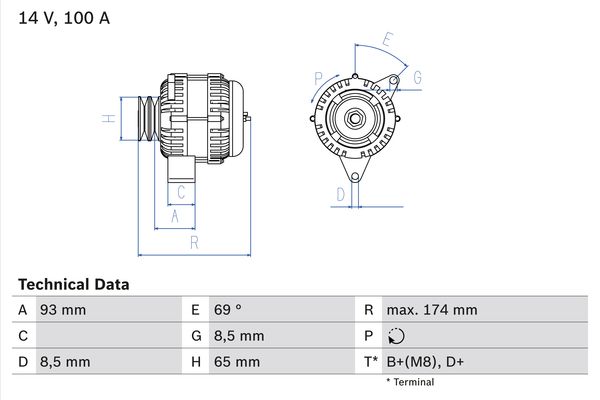 BOSCH Generátor 0986039180_BOSCH