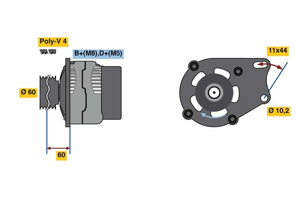 BOSCH Generátor 0986039471_BOSCH