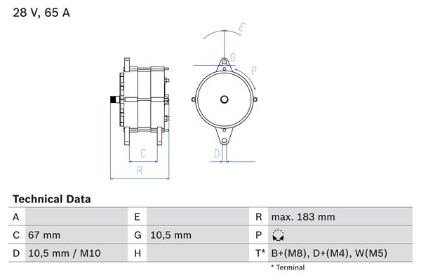 BOSCH Generátor 0986039490_BOSCH