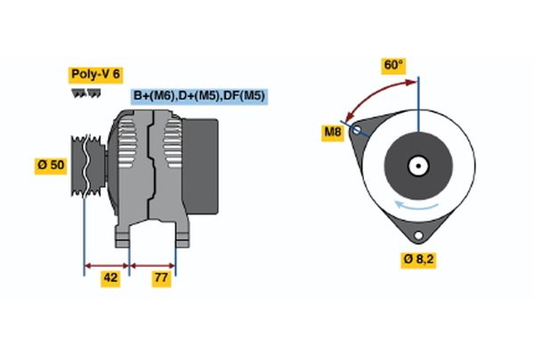 BOSCH Generátor 0986039700_BOSCH