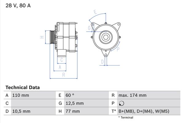 BOSCH Generátor 0986039790_BOSCH