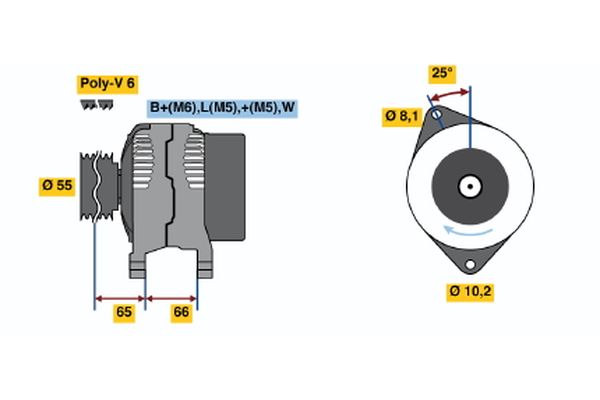 BOSCH Generátor 0986039851_BOSCH