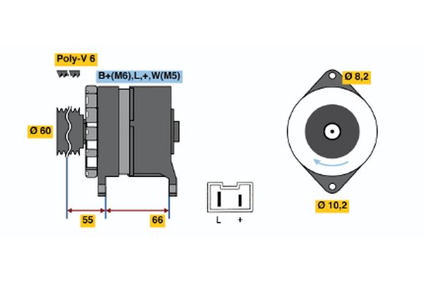 BOSCH Generátor 0986039961_BOSCH