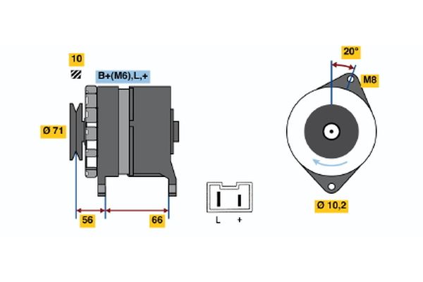 BOSCH Generátor 0986039971_BOSCH