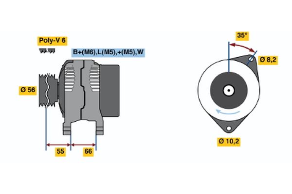 BOSCH Generátor 0986040001_BOSCH