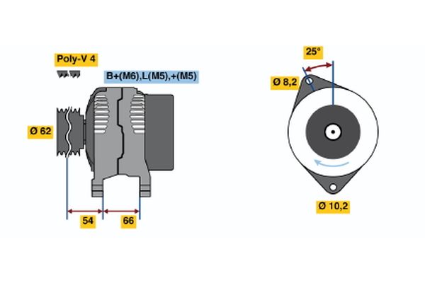 BOSCH Generátor 0986040011_BOSCH