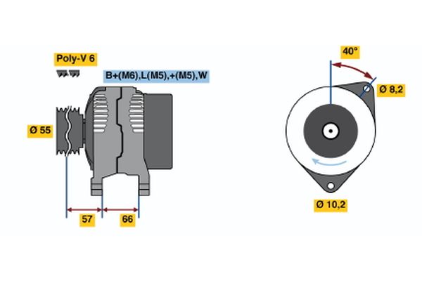 BOSCH Generátor 0986040081_BOSCH