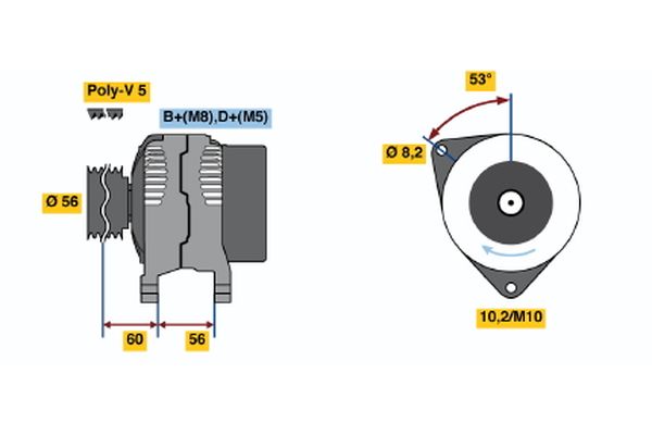 BOSCH Generátor 0986040231_BOSCH