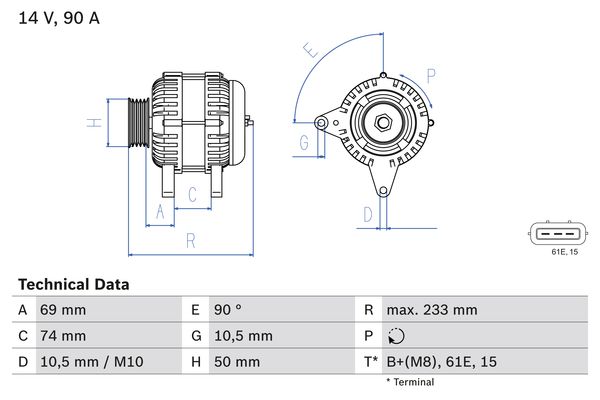 BOSCH Generátor 0986040390_BOSCH