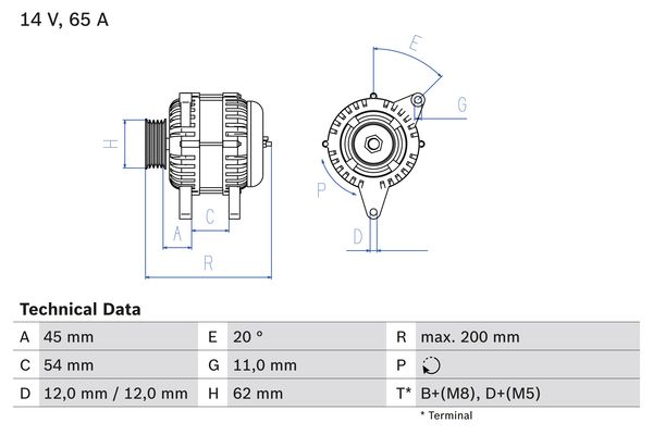 BOSCH Generátor 0986040671_BOSCH