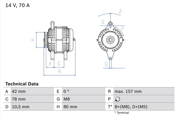 BOSCH Generátor 0986040850_BOSCH