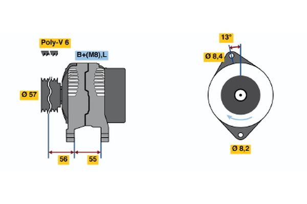 BOSCH Generátor 0986041100_BOSCH