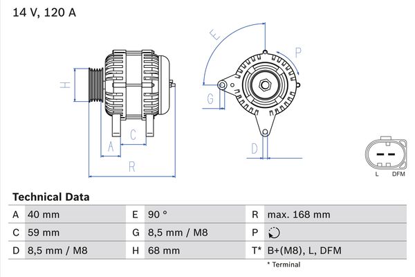 BOSCH Generátor 0986041140_BOSCH