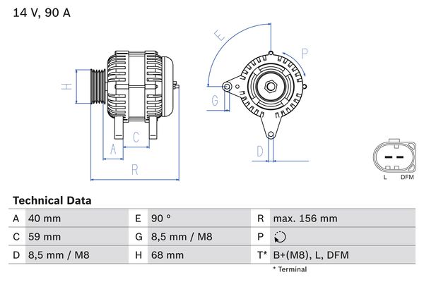 BOSCH Generátor 0986041230_BOSCH