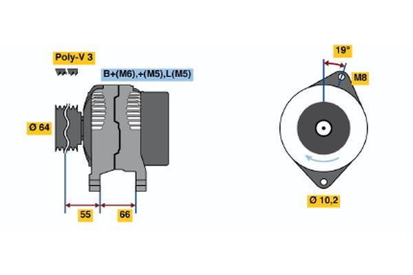 BOSCH Generátor 0986041421_BOSCH