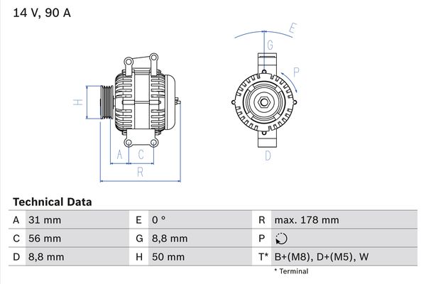 BOSCH 0986041530_BOSCH Generátor