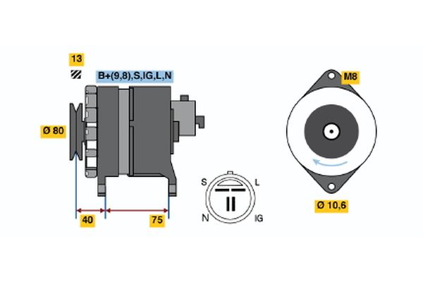 BOSCH Generátor 0986041771_BOSCH