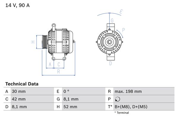 BOSCH Generátor 0986041800_BOSCH