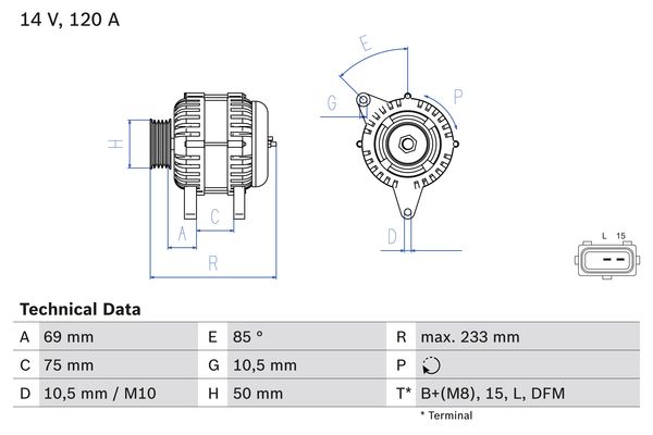 BOSCH Generátor 0986041810_BOSCH