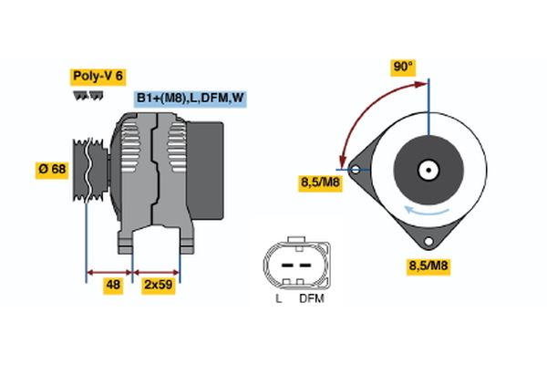 BOSCH Generátor 0986041900_BOSCH