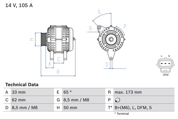 BOSCH Generátor 0986041950_BOSCH