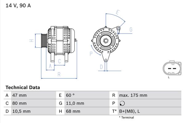 BOSCH Generátor 0986041960_BOSCH